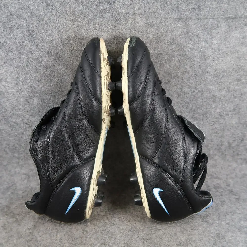 Nike Shoes Womens 9 Soccer Cleats Volant FG-E Black Leather Lace Up Low Athletic